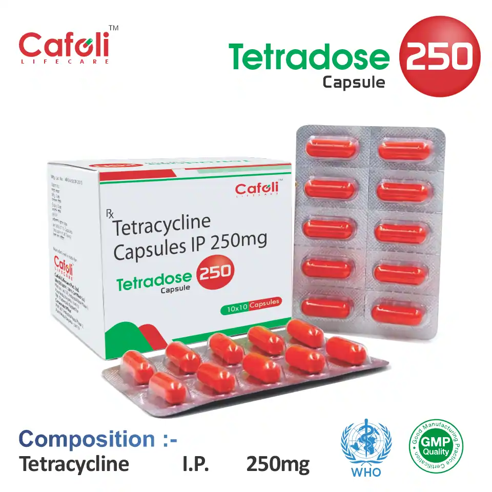 Tetracycline 250mg Capsule from Top Pharma Company in India